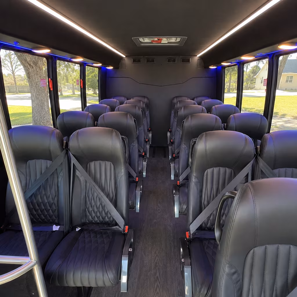 28 passenger minibus interior