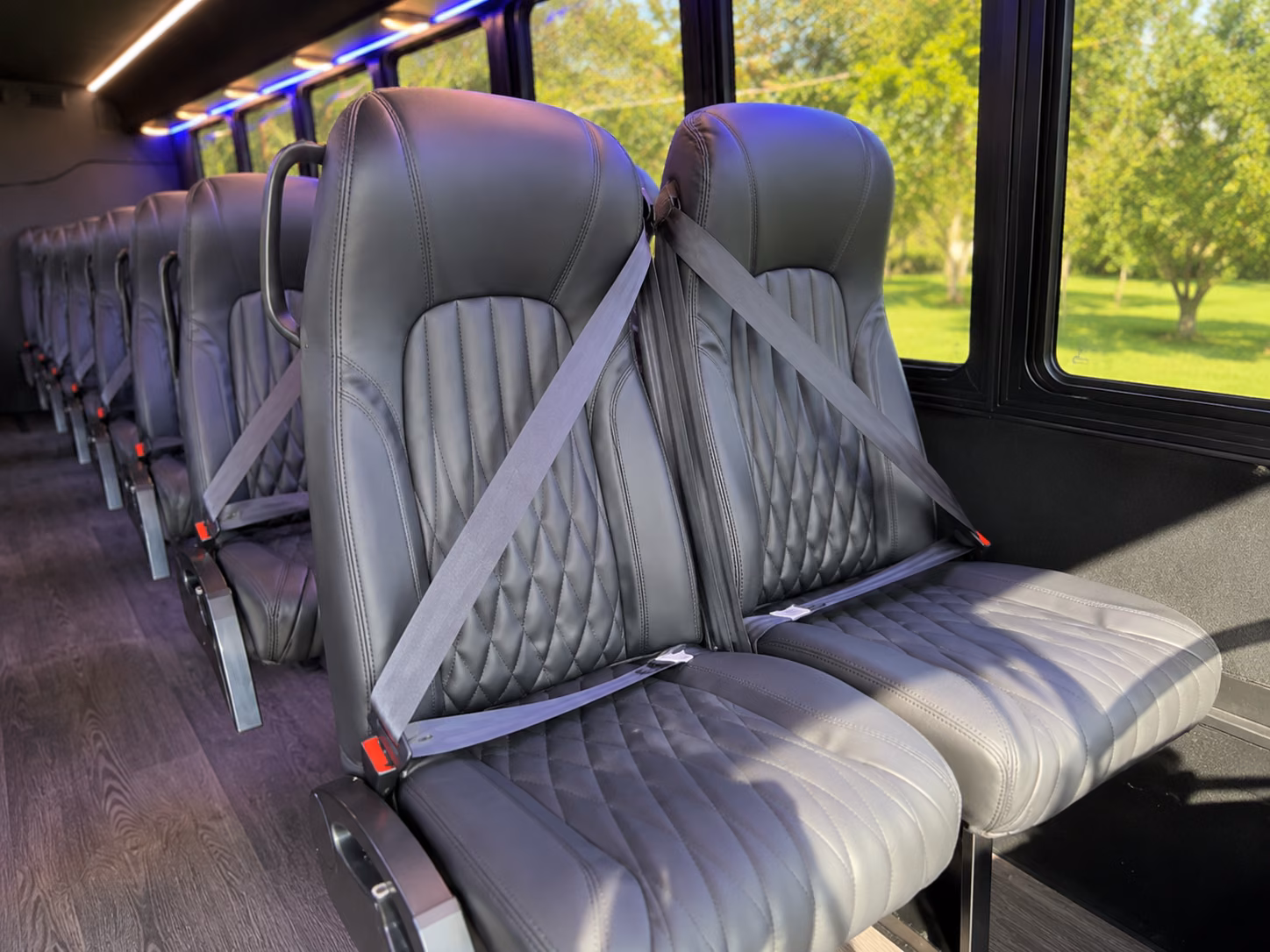 longview 15 passenger minibus inside
