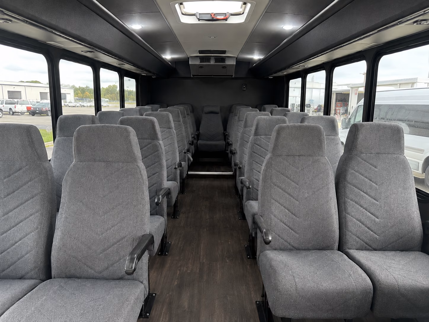 longview 18 passenger minibus inside