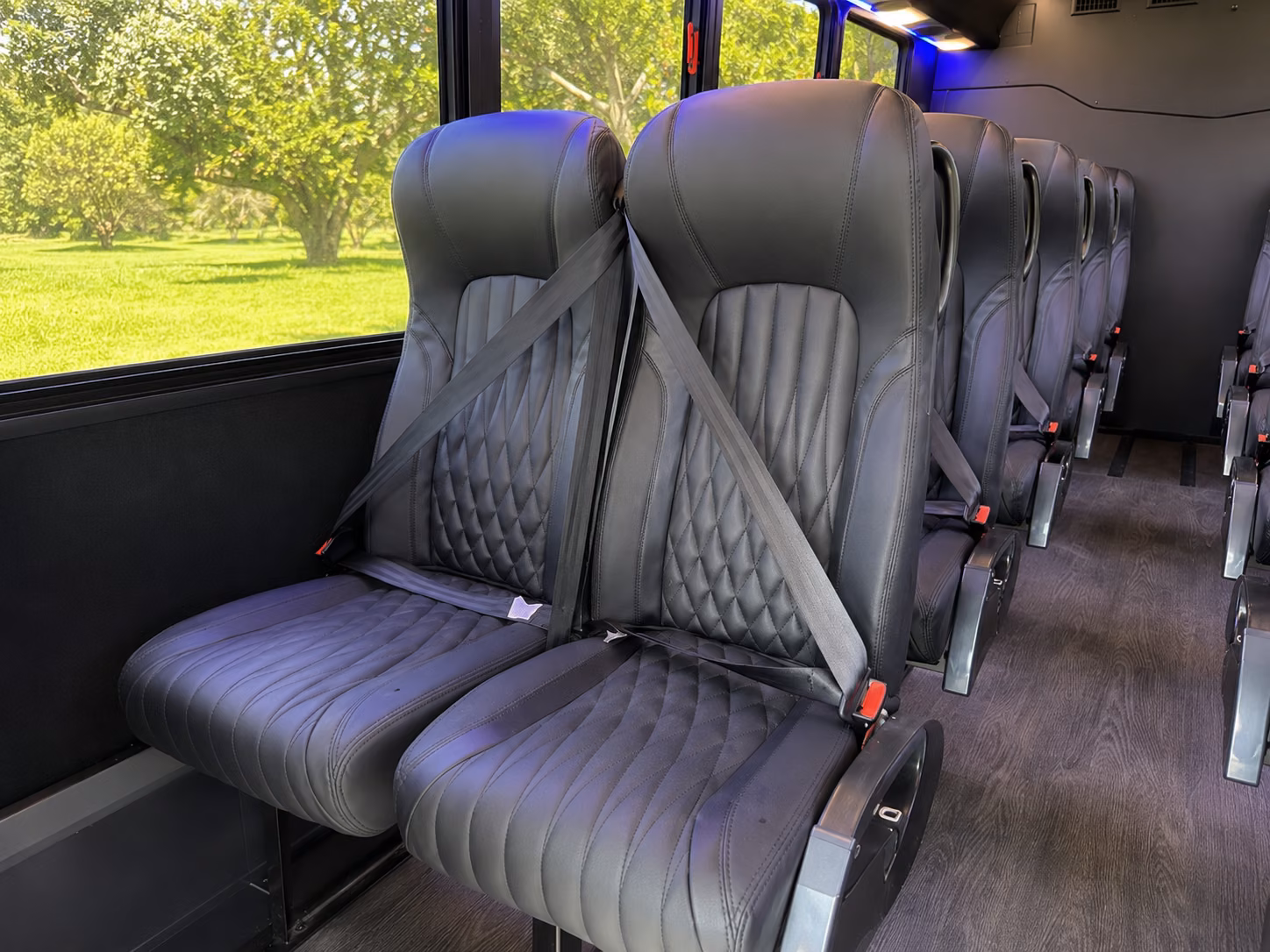 longview 20 passenger minibus inside
