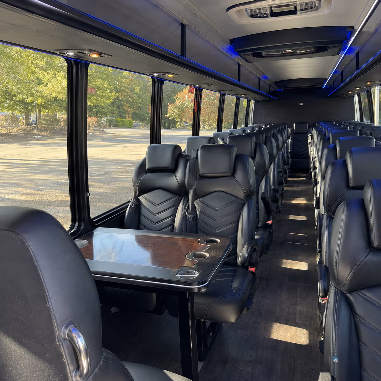 longview 28 passenger minibus inside