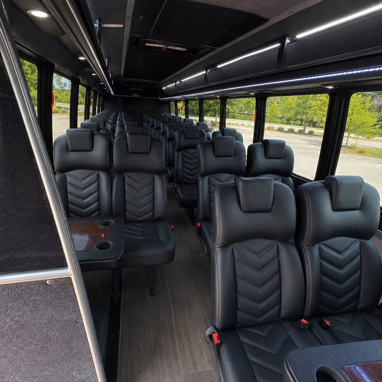 longview concert transportation onboard seating