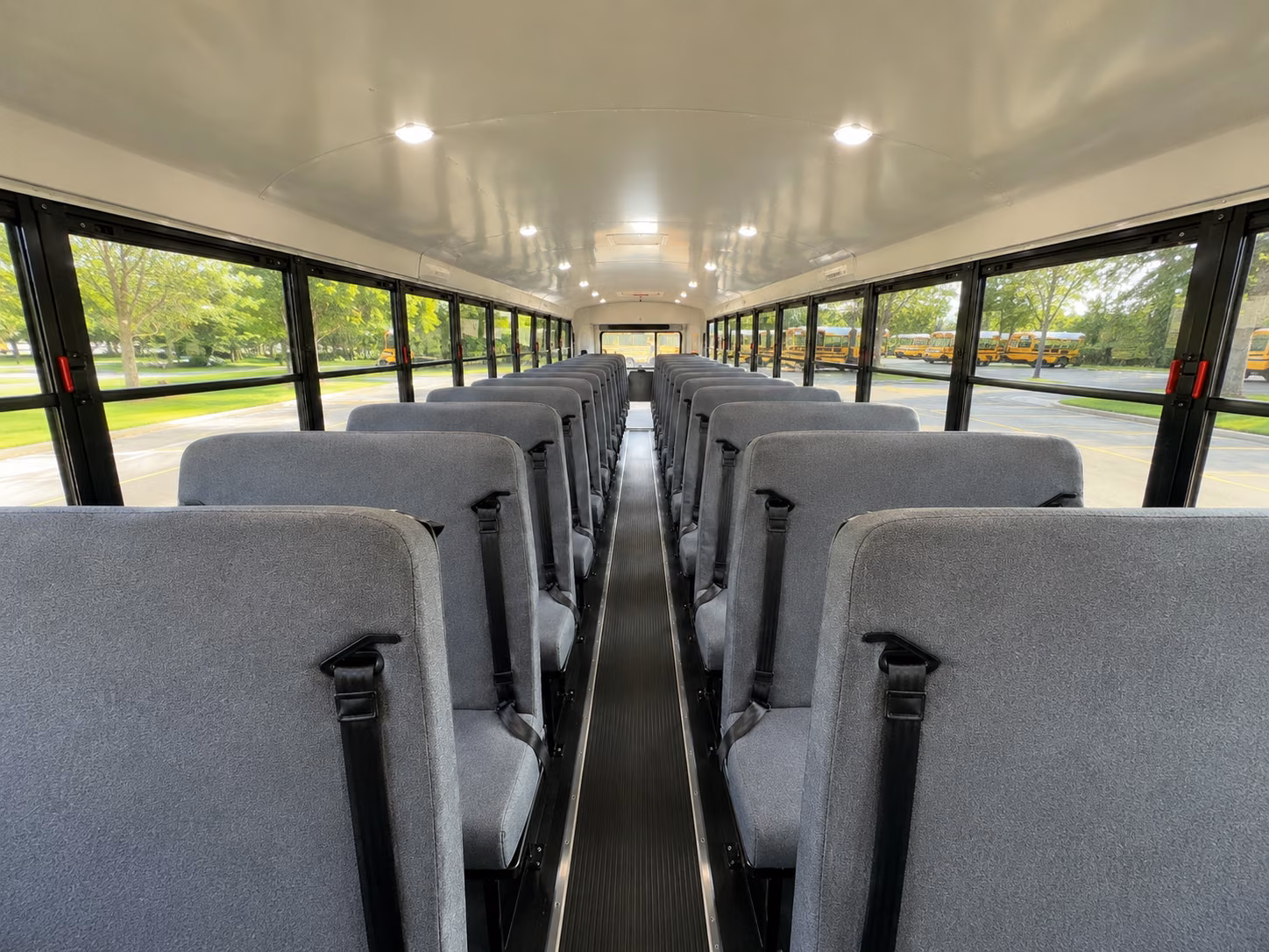longview school bus interior