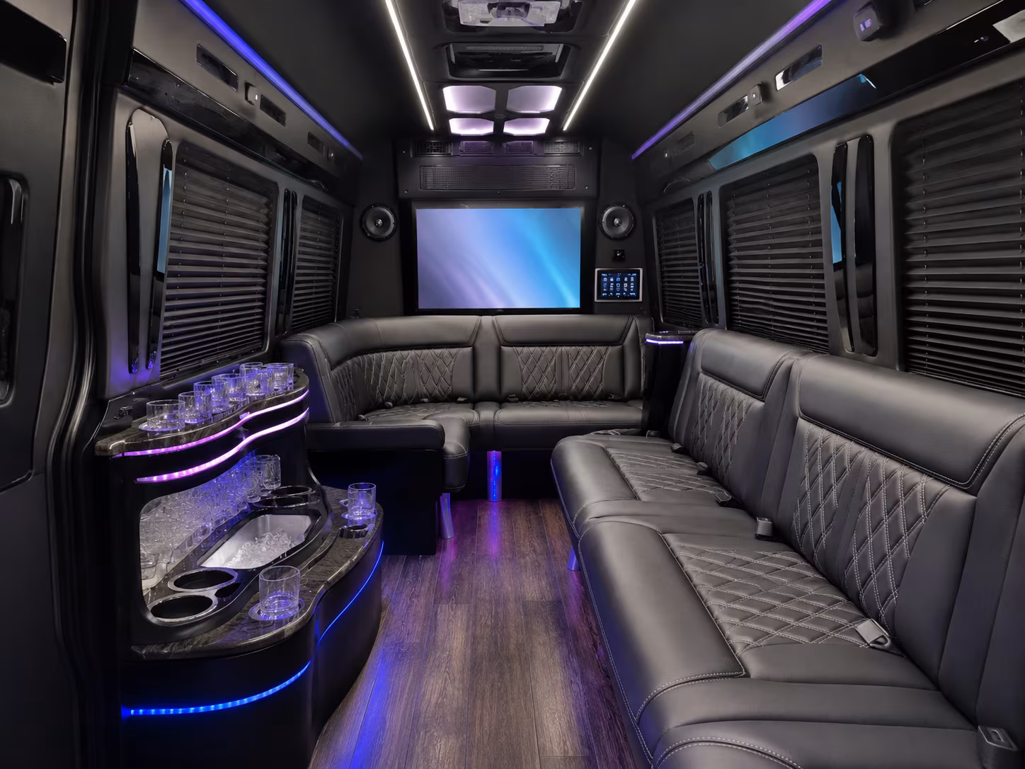 longview sprinter limousine interior