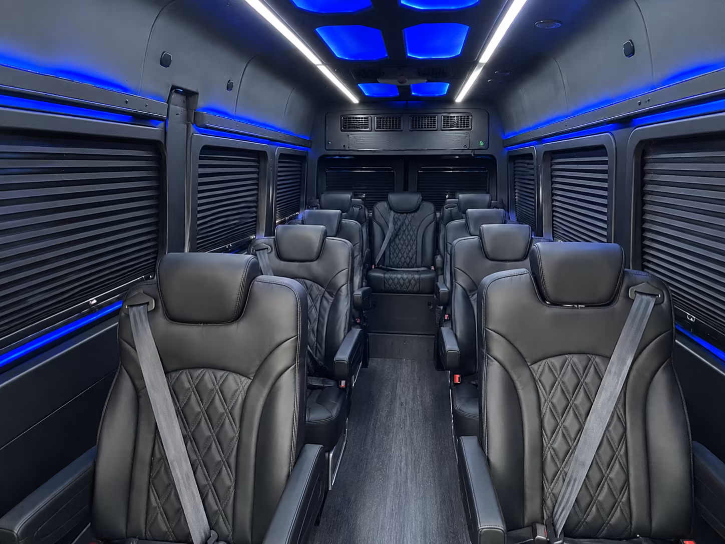 longview sprinter van with driver interior